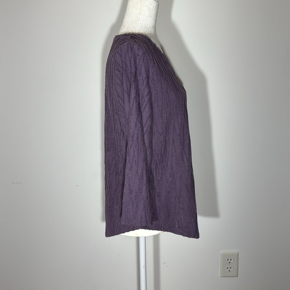 Simply Vera Purple Long Sleeve Shirt - Size Large - Picture 4 of 5